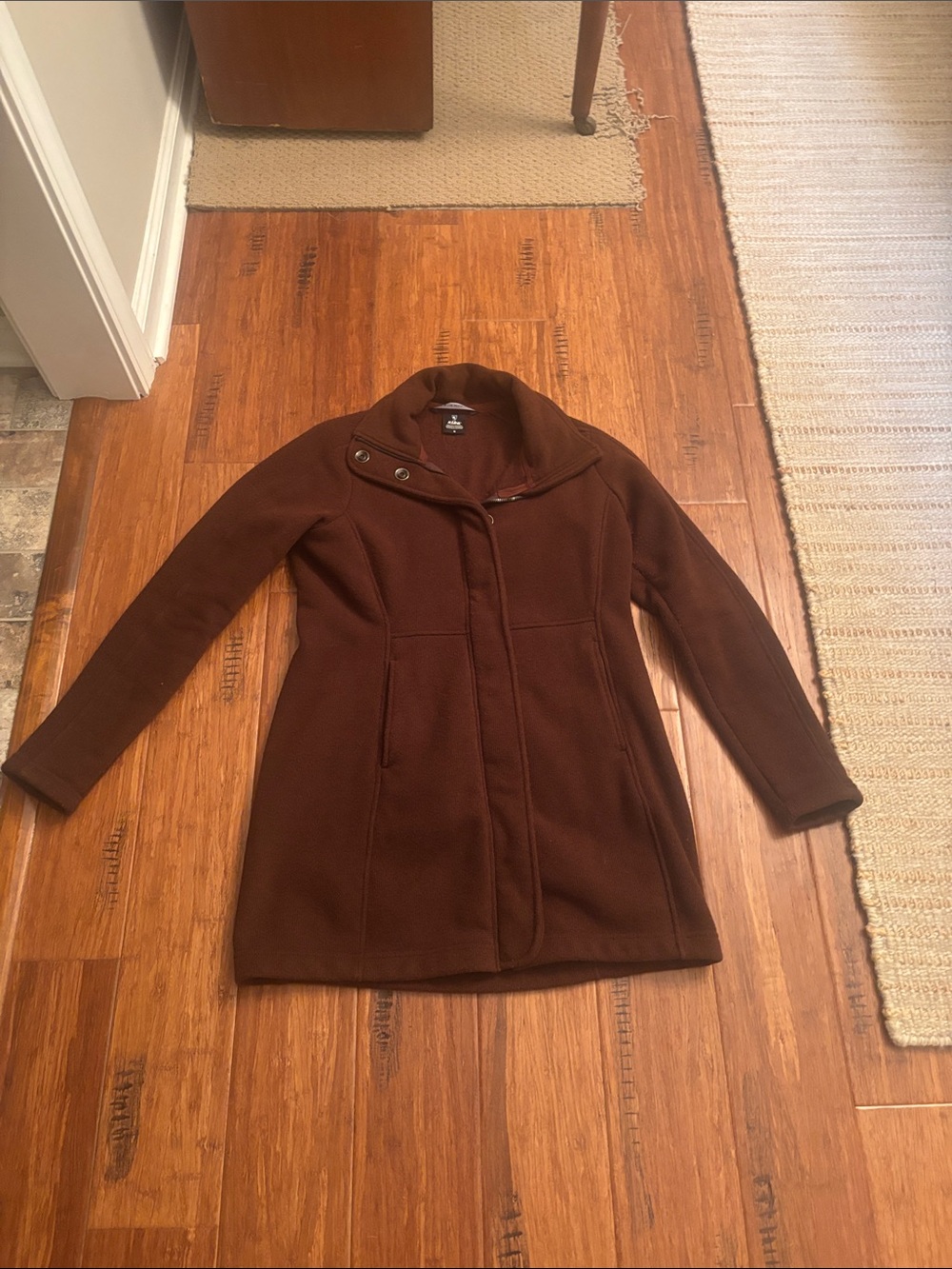 Kuhl Women's Dark Brown Stand-Collar Trench Coat